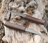 Нож с двумя клинками из булатной стали купить на сайте koval-knife.shop